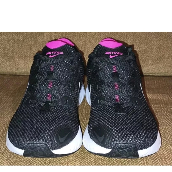 Nike Renew Run 9 US Women's Black/Pink CK6360-004 Running Pleasure Shoes Mint - Picture 9 of 12